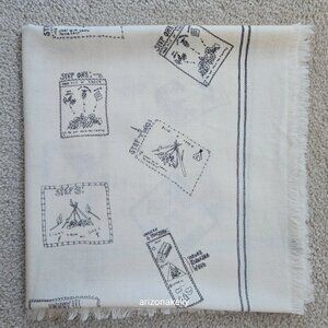 Madewell WOOL "How To Start a Campfire" Scarf Camping Outdoors Hiking Woods